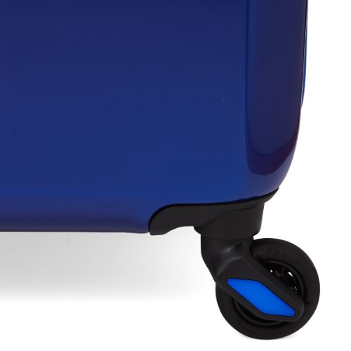 [10泊以上]イノベーター 90L サーフブルー×イエロー 4輪 innovator グリス供給がされるキャスターで、従来の1/2の静音性を実現。静かでスムーズな移動が可能です。