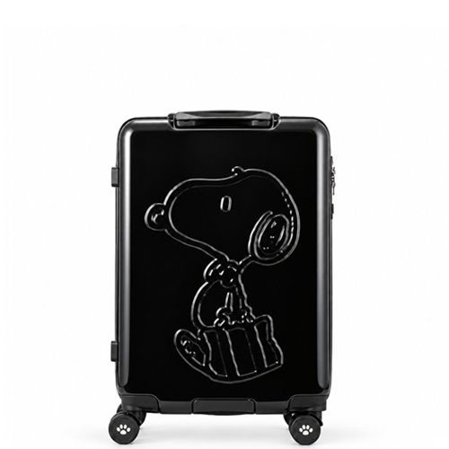 3-5泊] シフレ スヌーピー 55L ブラック 4輪 siffler PEANUTS /スーツ